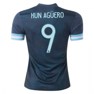 Argentina Sergio Kun Agüero 9 Bortedraktsett 2020 – Kortermet