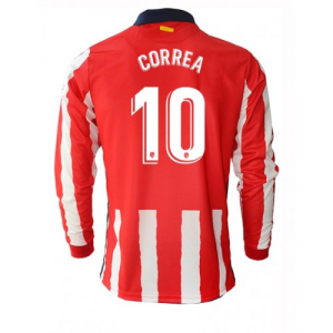 Atletico Madrid Angel Correa 10 Hjemmedrakter 2020 21 – Langermet
