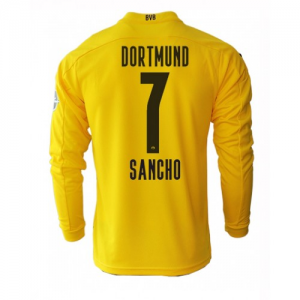 BVB Borussia Dortmund Jadon Sancho 7 Hjemmedrakter 2020 21 – Langermet