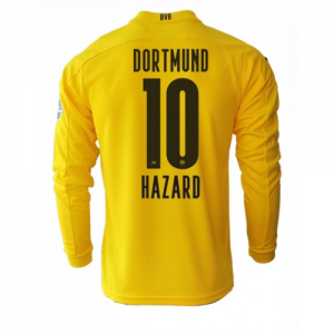 BVB Borussia Dortmund Thorgan Hazard 10 Hjemmedrakter 2020 21 – Langermet