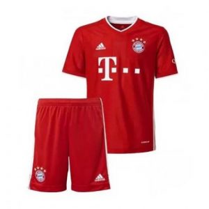 FC Bayern München Barn Hjemme Draktsett 2020 21 – Kortermet(Inkluderer shorts)