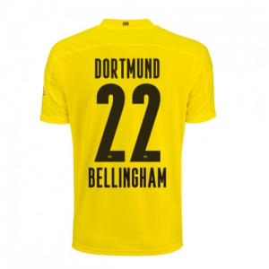 Borussia Dortmund Jude Bellingham 22 Hjemmedrakter 2020 21 – Kortermet