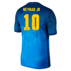 Brasil Neymar JR 10 Bortedrakter 20-21 – Kortermet