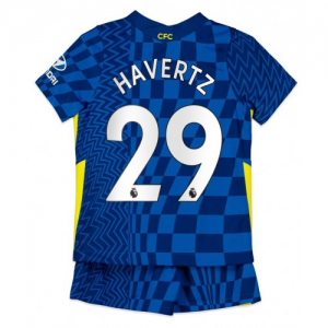 Chelsea Kai Havertz 29 Barn Hjemme Draktsetts 2021 22 – Kortermet(Inkluderer shorts)