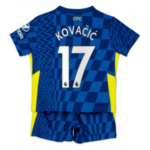 Chelsea Mateo Kovacic 17 Barn Hjemme Draktsetts 2021 22 – Kortermet(Inkluderer shorts)