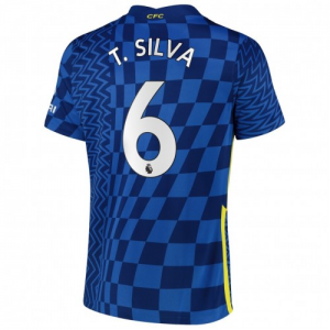 Chelsea Thiago Silva 6 Hjemmedrakter 2021-22 – Kortermet