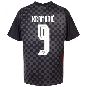 Kroatia Andrej Kramaric 9 Bortedrakt EM 2020 – Kortermet