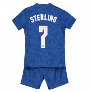 England Raheem Sterling 7 Barn Borte Draktsett EM 2020 – Kortermet(Inkluderer shorts)