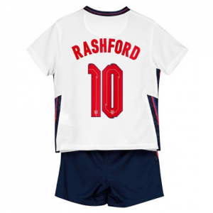 England Rashford 10 Barn Hjemme Draktsett EM 2020 – Kortermet(Inkluderer shorts)