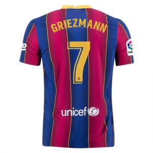 FC Barcelona Antoine Griezmann 7 Hjemmedraktsett 2020 21 – Kortermet