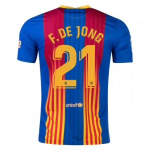 FC Barcelona Frenkie de Jong 21 Mouw El Clasico Fotballdrakter 2021 – Kortermet