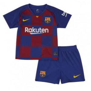FC Barcelona Barn Hjemme Draktsett 2019 20- Kortermet(Inkluderer shorts)