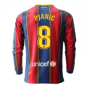FC Barcelona Miralem Pjanic 8 Hjemmedrakter 2020 21 – Langermet