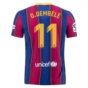 FC Barcelona Ousmane Dembele 11 Hjemmedrakter 2020 21 – Kortermet