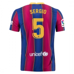 FC Barcelona Sergio Busquets 5 Hjemmedrakter 2020 21 – Kortermet