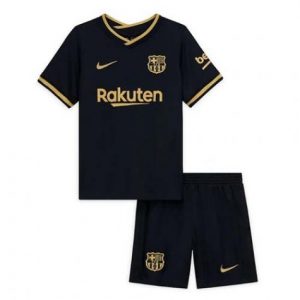 FC Barcelone Barn Borte Draktsett 2020 21 – Kortermet(Inkluderer shorts)