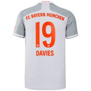 FC Bayern München Alphonso Davies 19 Bortedrakter 2020 21 – Kortermet