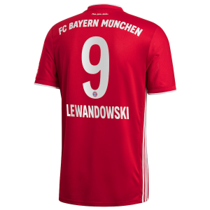 Robert Lewandowski 9 FC Bayern München 2020 21 Hjemmedraktsett – Kortermet
