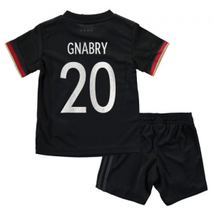 Tyskland Serge Gnabry 20 Barn Borte Draktsett EM 2020 – Kortermet(Inkluderer shorts)