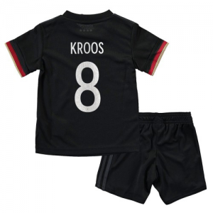 Tyskland Toni Kroos 8 Barn Borte Draktsett EM 2020 – Kortermet(Inkluderer shorts)