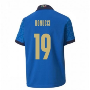 Italia Leonardo Bonucci 19 Hjemmedrakt EM 2020 – Kortermet