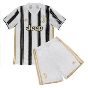 Juventus Barn Hjemme Draktsetts 2021 – Kortermet(Inkluderer shorts)