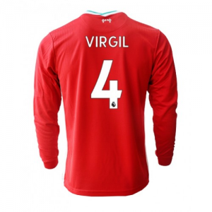 Liverpool Virgil van Dijk 4 Hjemmedrakter 2020 21 – Langermet