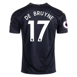 Manchester City Kevin De Bruyne 17 Bortedraktsett 2020 21 – Kortermet