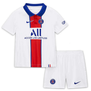 Paris Saint Germain Barn Borte Draktsett 2021 – Kortermet(Inkluderer shorts)