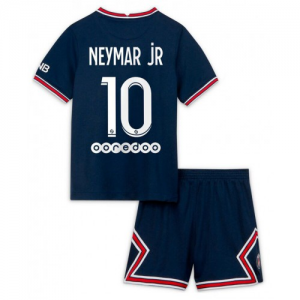 Paris Saint Germain Neymar Jr 10 Barn Hjemme Draktsett 2021 22 – Kortermet(Inkluderer shorts)