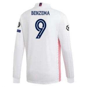 Real Madrid Karim Benzema 9 Hjemmedrakter 2020 21 – Langermet