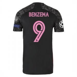Real Madrid Karim Benzema 9 Tredjedrakter 2020 21 – Kortermet