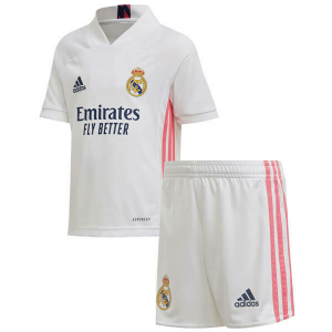 Real Madrid Barn Hjemme Draktsett 2020 21 – Kortermet(Inkluderer shorts)