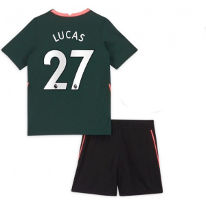 Tottenham Hotspur Lucas Moura 27 Barn Borte Draktsett 2020 21 – Kortermet(Inkluderer shorts)