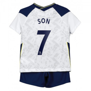 Tottenham Hotspur Son Heung min 7 Barn Hjemme Draktsett 2020 21 – Kortermet(Inkluderer shorts)