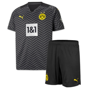 Fotballdrakter BVB Borussia Dortmund Barn Borte Draktsett 21 2 – Kortermet