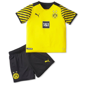 Fotballdrakter BVB Borussia Dortmund Barn Hjemme Draktsett 2021/22 – Kortermet