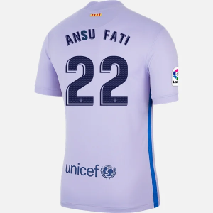 Billige Fotballdrakter FC Barcelona Ansu Fati 22 Bortedrakt  2021/22 – Kortermet