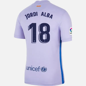 Billige Fotballdrakter FC Barcelona Jordi Alba 18 Bortedrakt  2021/22 – Kortermet