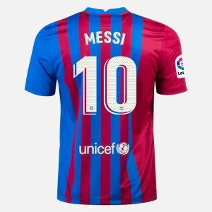 Billige Fotballdrakter FC Barcelona Lionel Messi 10 Hjemmedrakt  2021/22 – Kortermet
