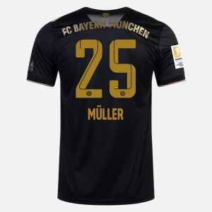 Billige Fotballdrakter FC Bayern München Thomas Müller 25 Bortedrakt  2021/22 – Kortermet
