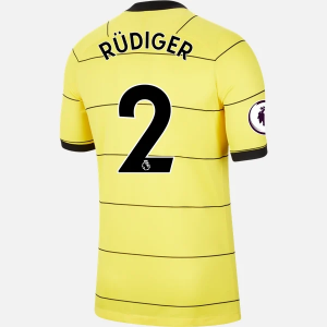 Billige Fotballdrakter Chelsea Antonio Rudiger 2 Bortedrakt  2021/22 – Kortermet