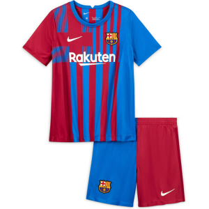 Fotballdrakter FC Barcelona Barn Hjemme Draktsett 2021/22 – Kortermet