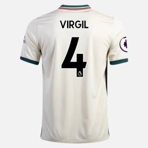 Billige Fotballdrakter Liverpool Virgil van Dijk 4 Bortedrakt  2021/22 – Kortermet