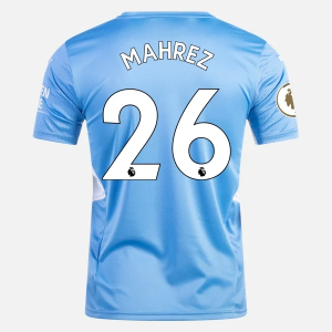Billige Fotballdrakter Manchester City Riyad Mahrez 26 Hjemmedrakt 2021/22 – Kortermet