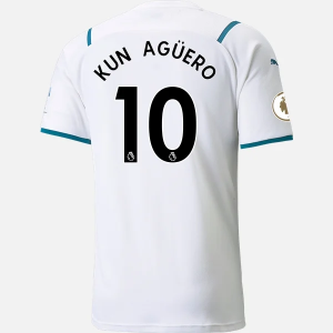 Billige Fotballdrakter Manchester City Sergio Agüero 10 Bortedrakt 2021/22 – Kortermet