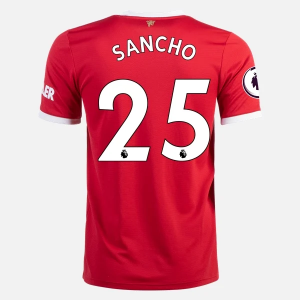 Billige Fotballdrakter Manchester United Jadon Sancho 25 Hjemmedrakt 2021/22 – Kortermet