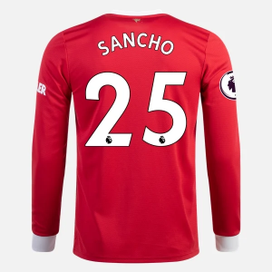 Billige Fotballdrakter Manchester United Jadon Sancho 25 Hjemmedrakt 2021/22 – Langermet