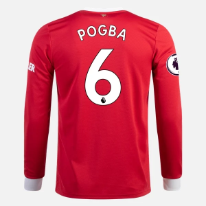 Billige Fotballdrakter Manchester United Paul Pogba 6 Hjemmedrakt 2021/22 – Langermet