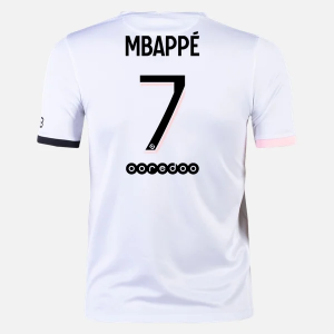 Billige Fotballdrakter Paris Saint Germain PSG Kylian Mbappé 7 Bortedrakt  2021/22 – Kortermet